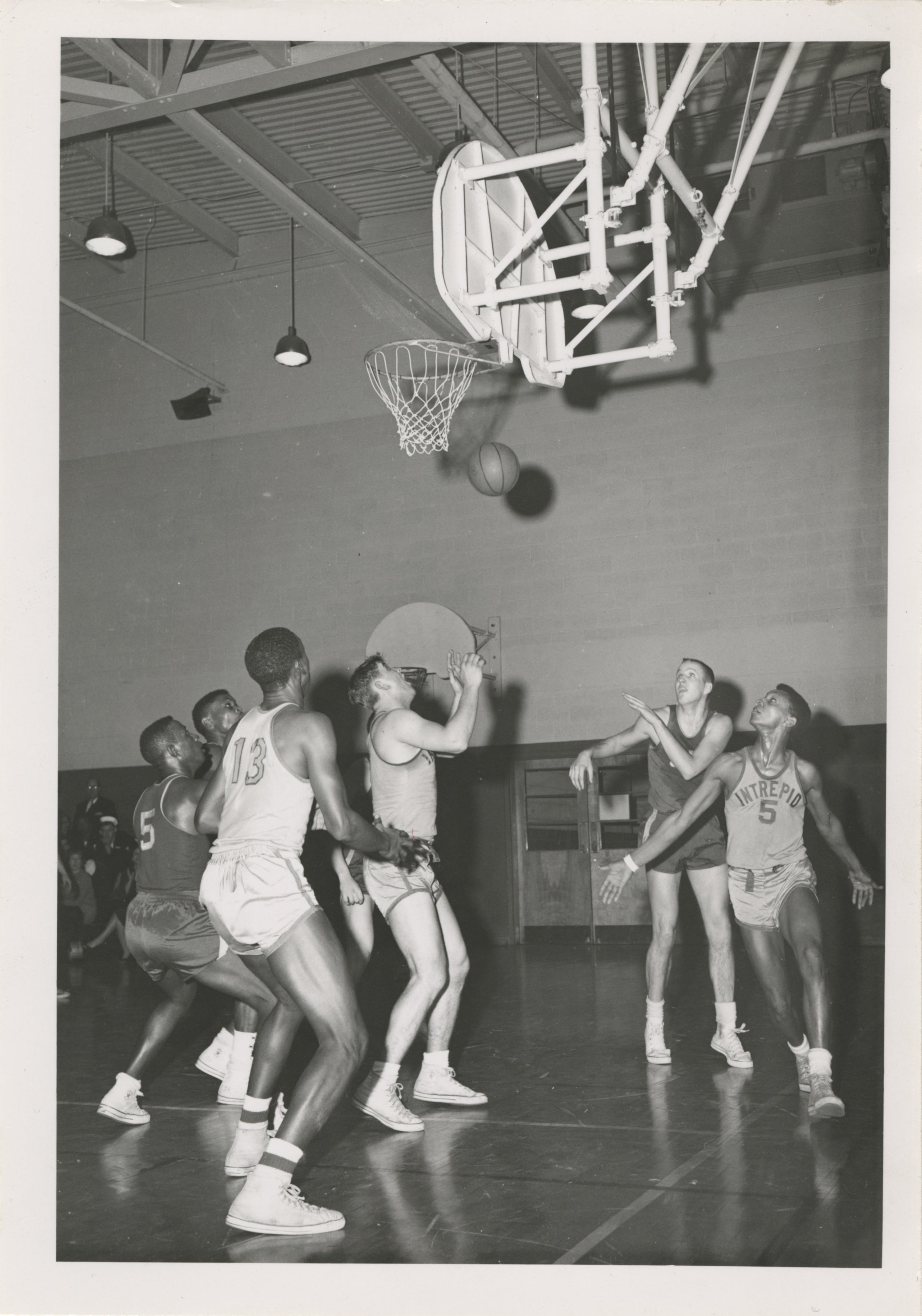 Intrepid’s basketball team, c. 1958.