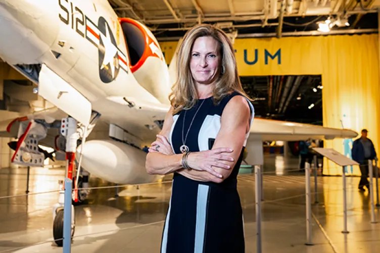 The Intrepid Museum President, Susan Marenoff-Zausner