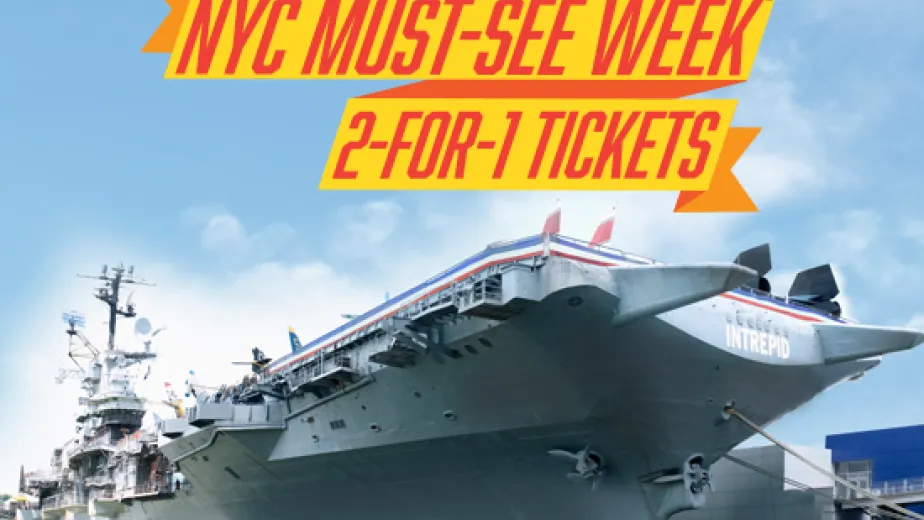 Advertisement for 2019 nyc must see week for the intrepid museum