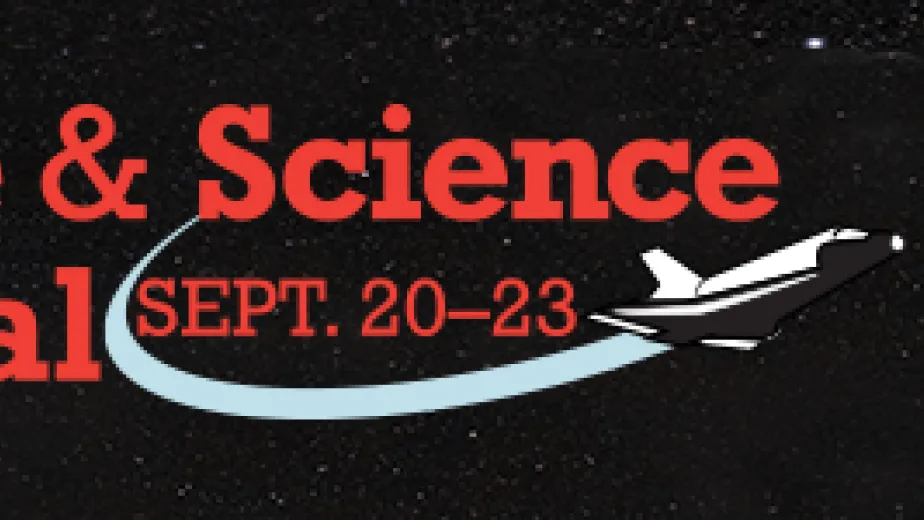 space and science festival banner